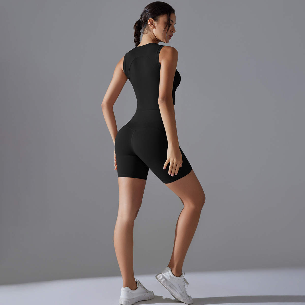 Drawstring Yoga Shorts Set — product detail