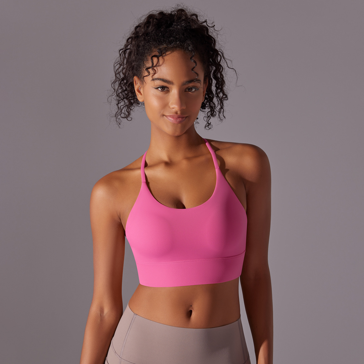 Cross-Halter Sports Bra — product view
