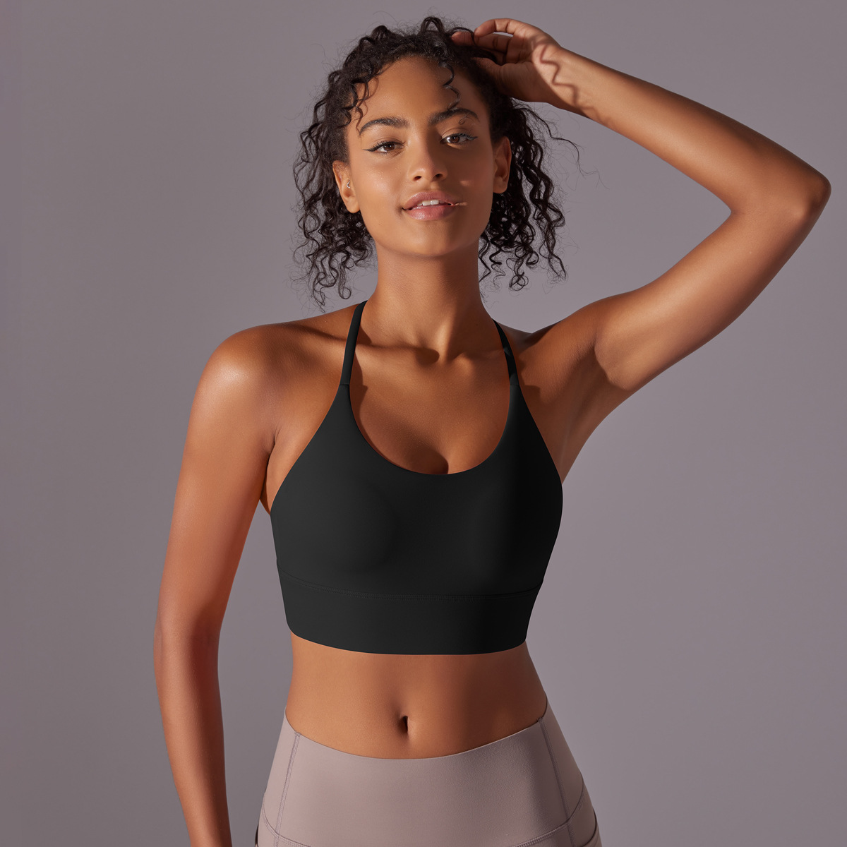 Cross-Halter Sports Bra — product detail