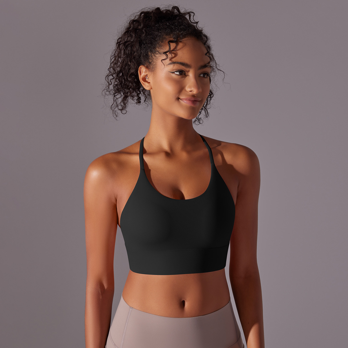 Cross-Halter Sports Bra — product detail