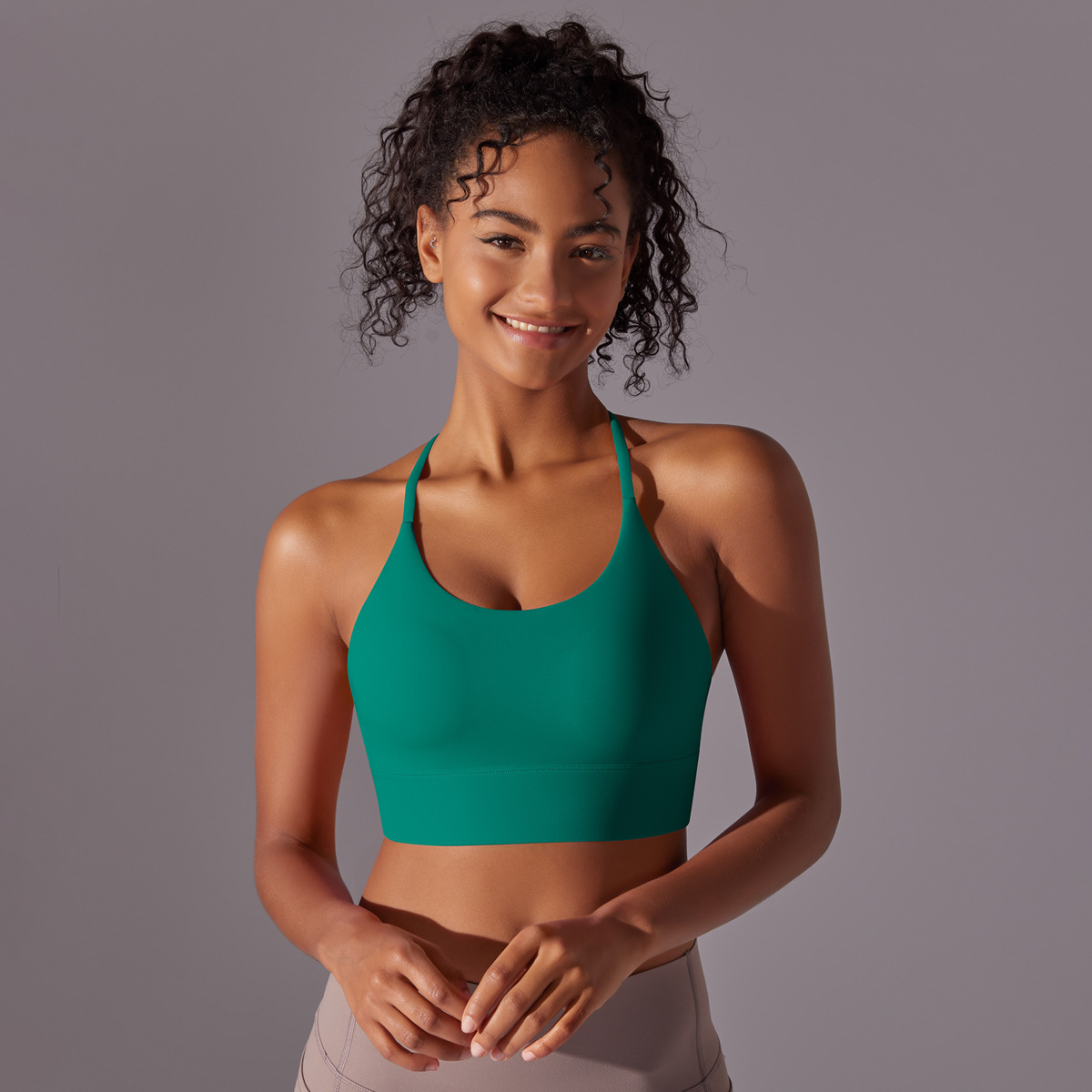 Cross-Halter Sports Bra — product detail