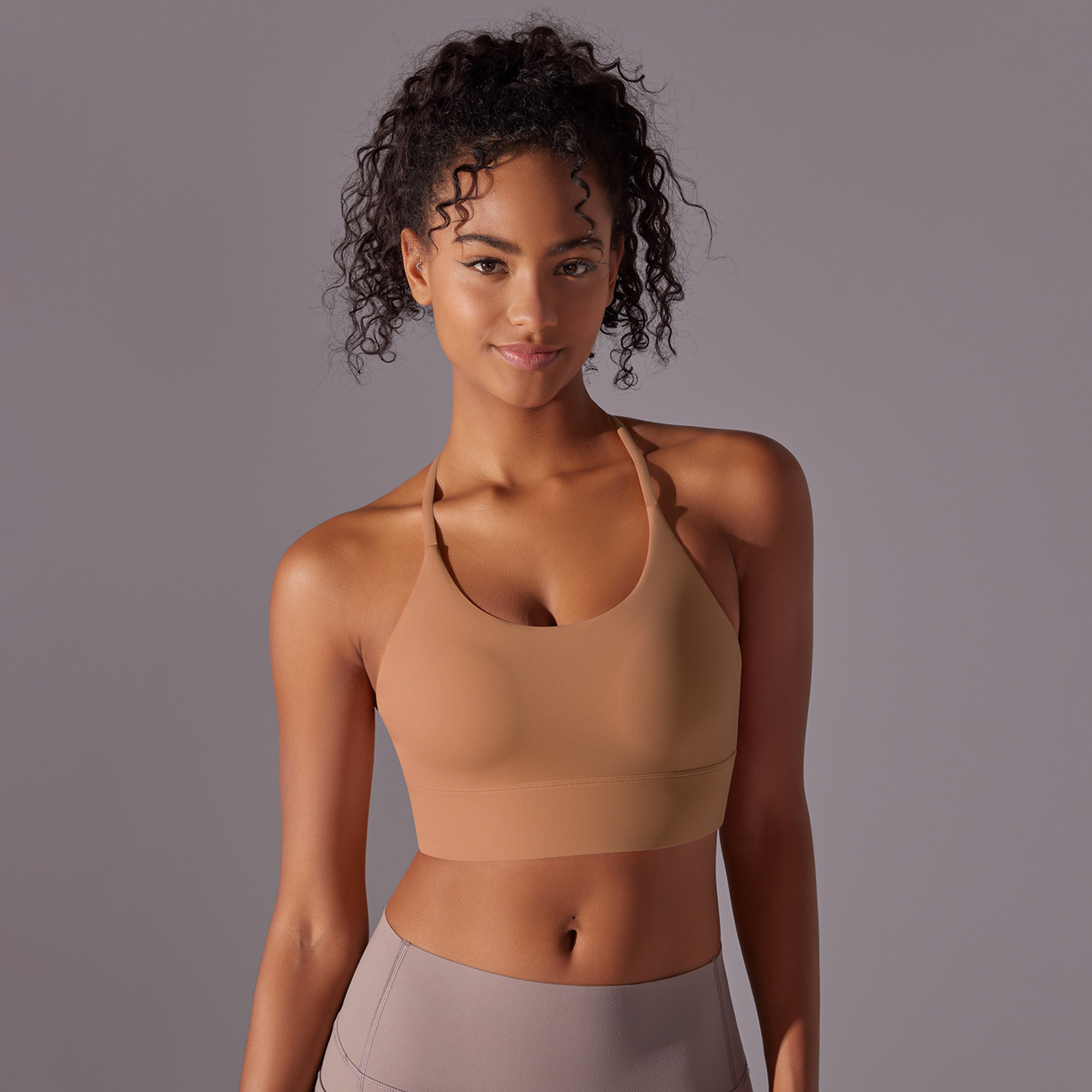 Cross-Halter Sports Bra — product detail