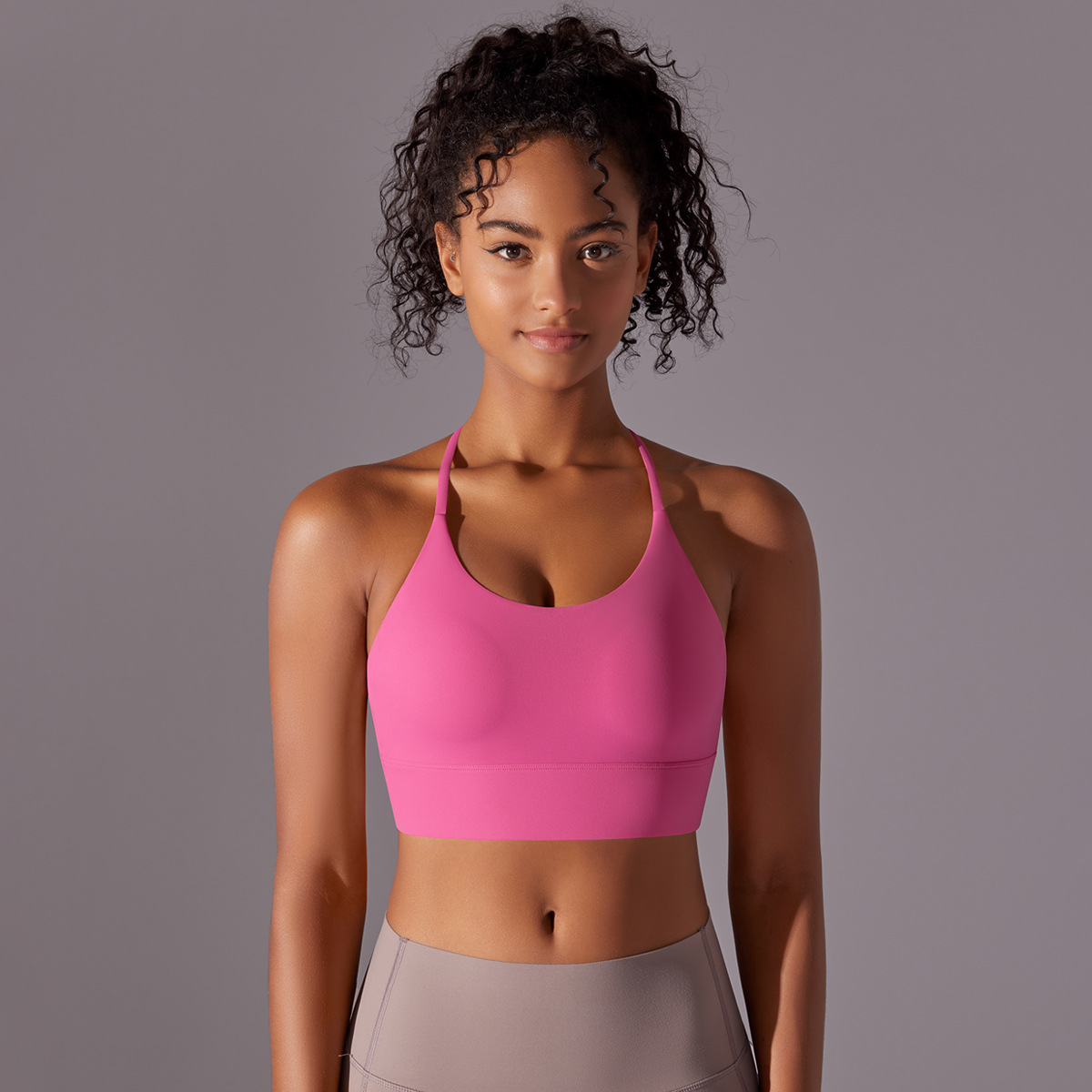 Cross-Halter Sports Bra — product view