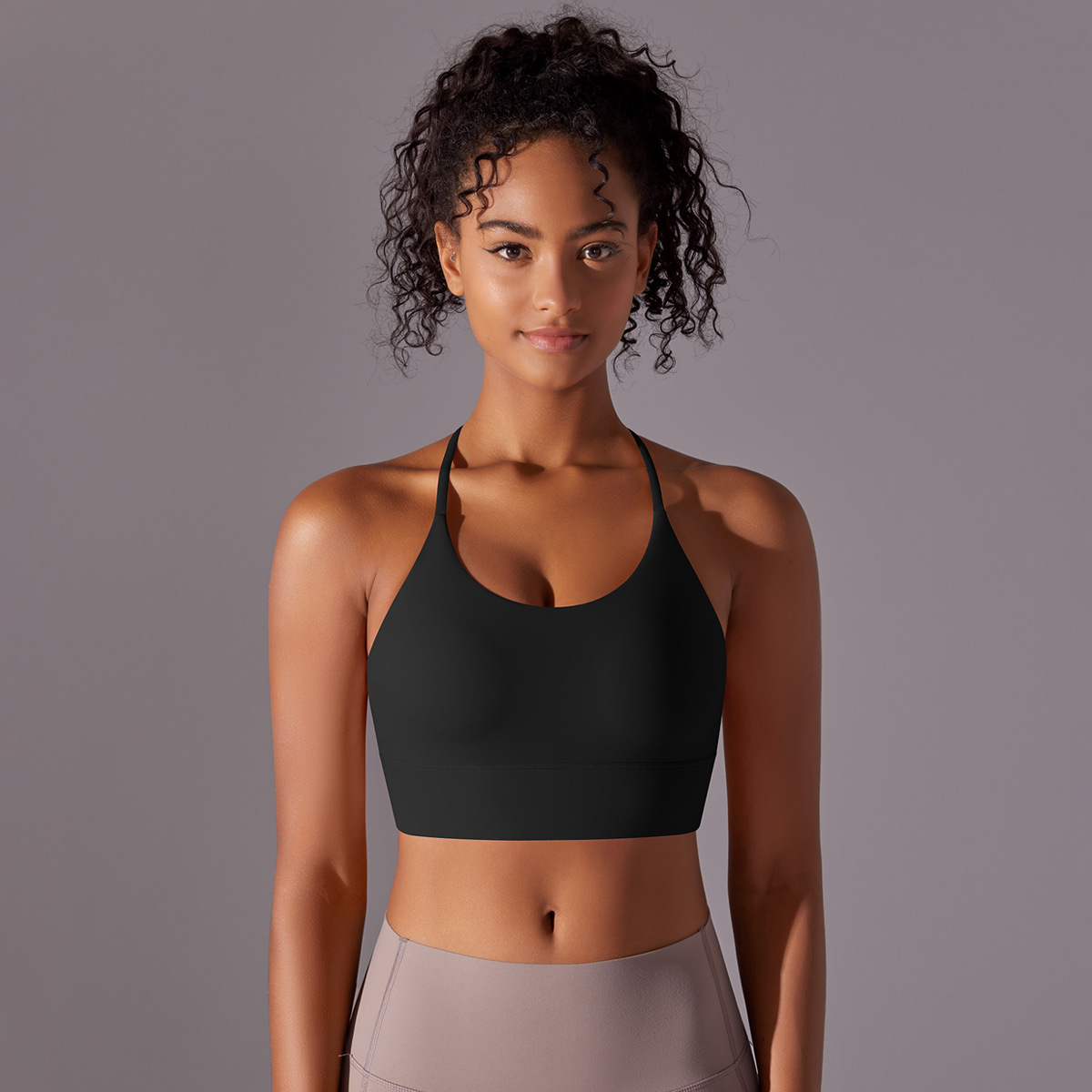 Cross-Halter Sports Bra — product view
