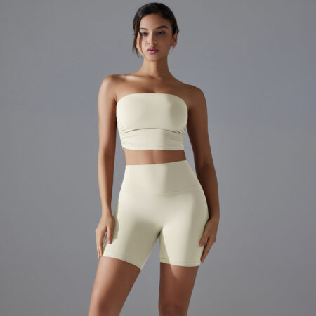 Cutout Short Yoga Suit — product view