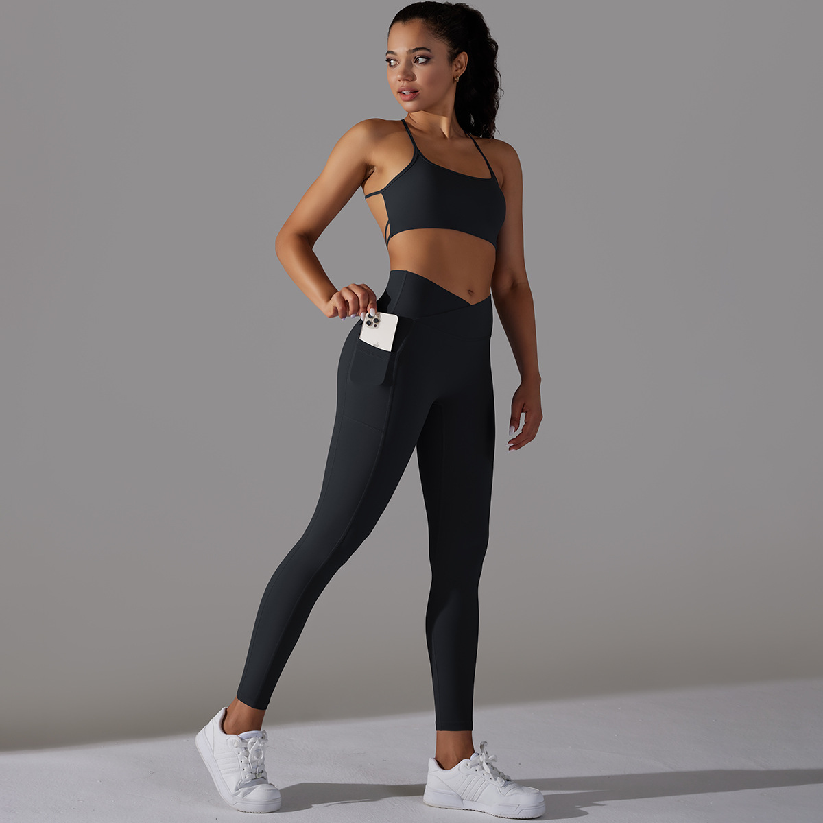 Crossover Back Yoga Set — product detail