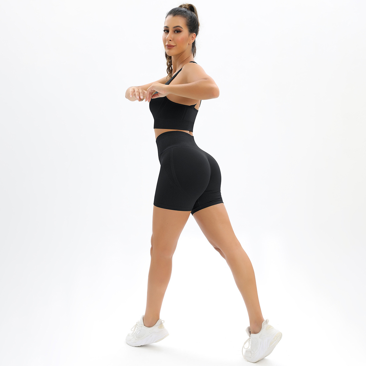 Seamless Knitted Shorts Set — product detail
