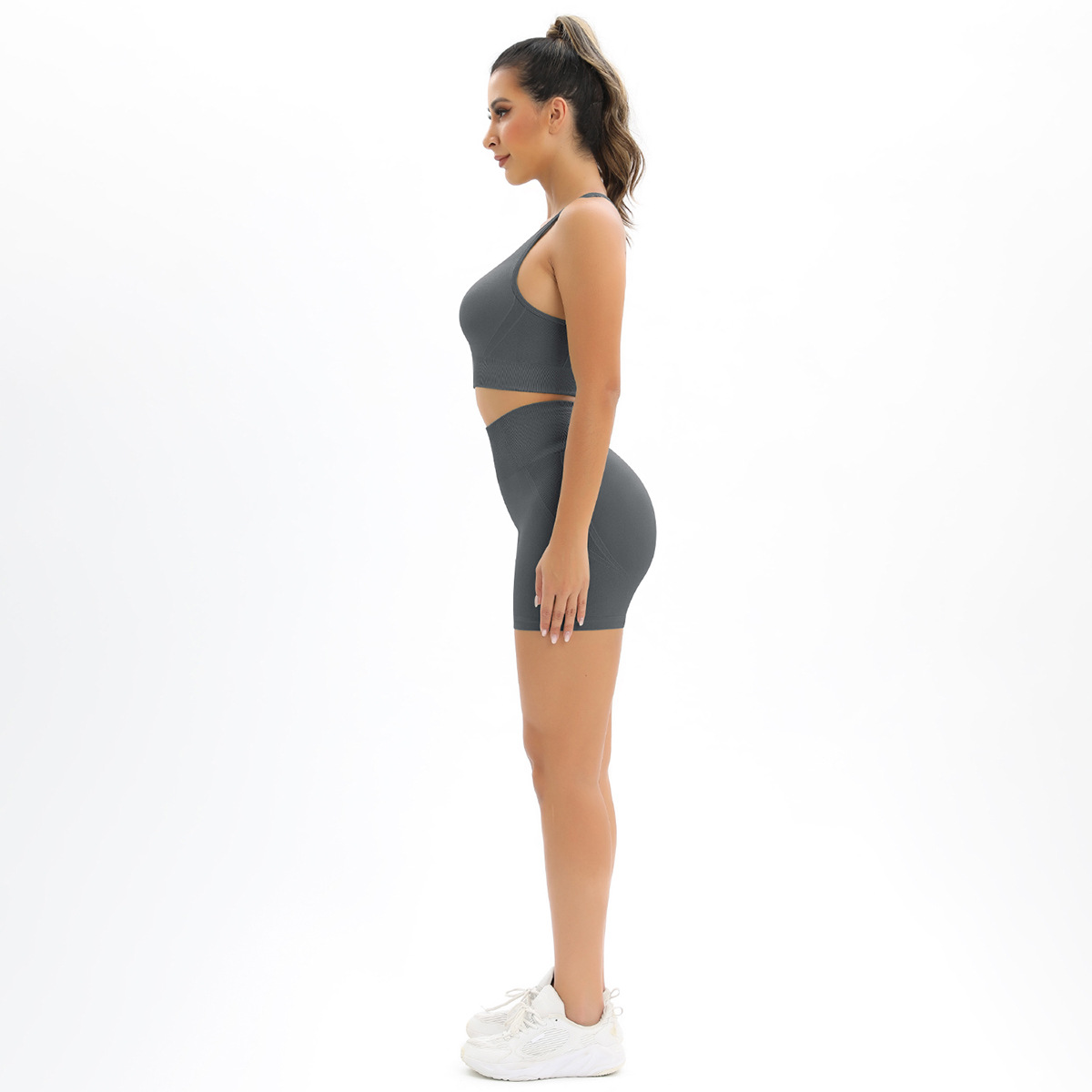 Seamless Knitted Shorts Set — product detail