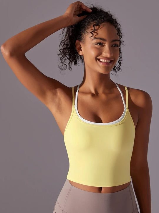 Crossover Back Yoga Top — product detail