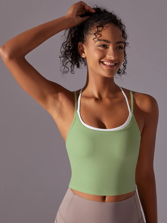Crossover Back Yoga Top — product detail