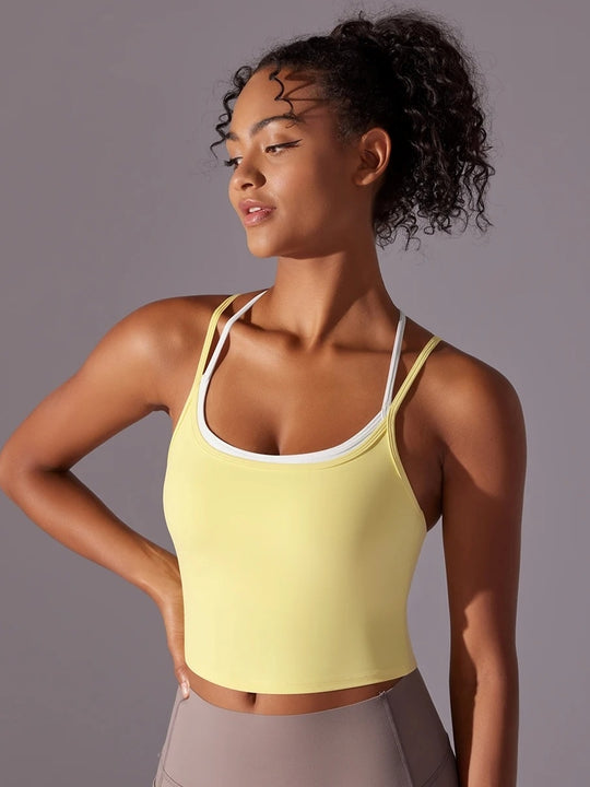 Crossover Back Yoga Top — product detail
