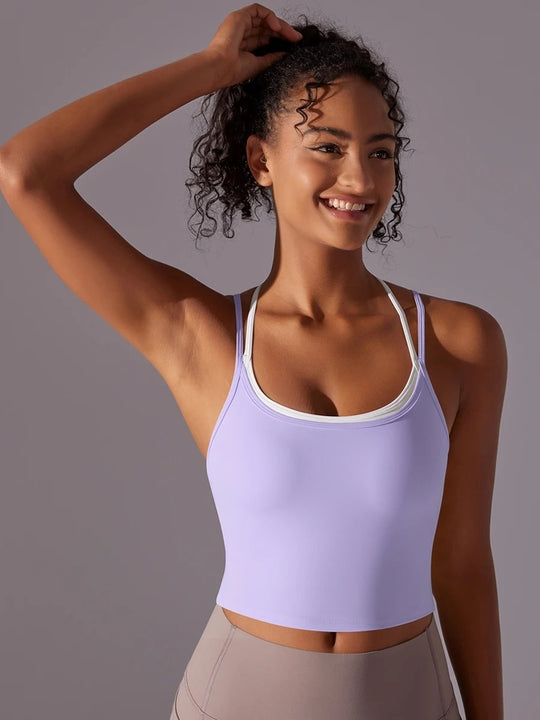 Crossover Back Yoga Top — product detail