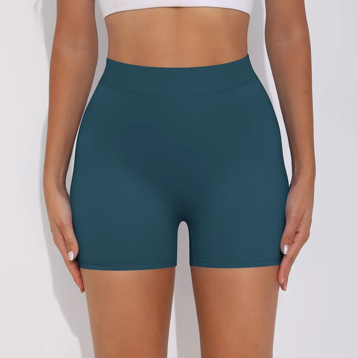 V-Waist Yoga Shorts — product view