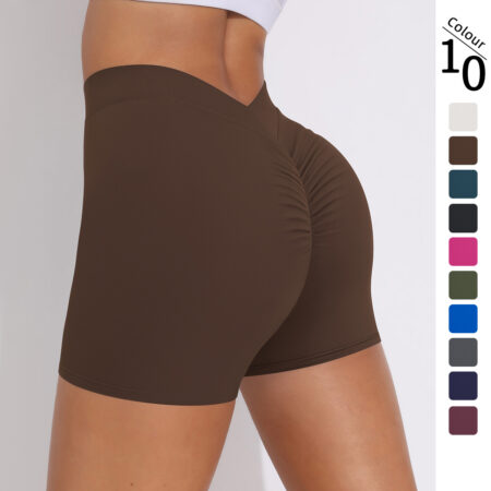 V-Waist Yoga Shorts — product view