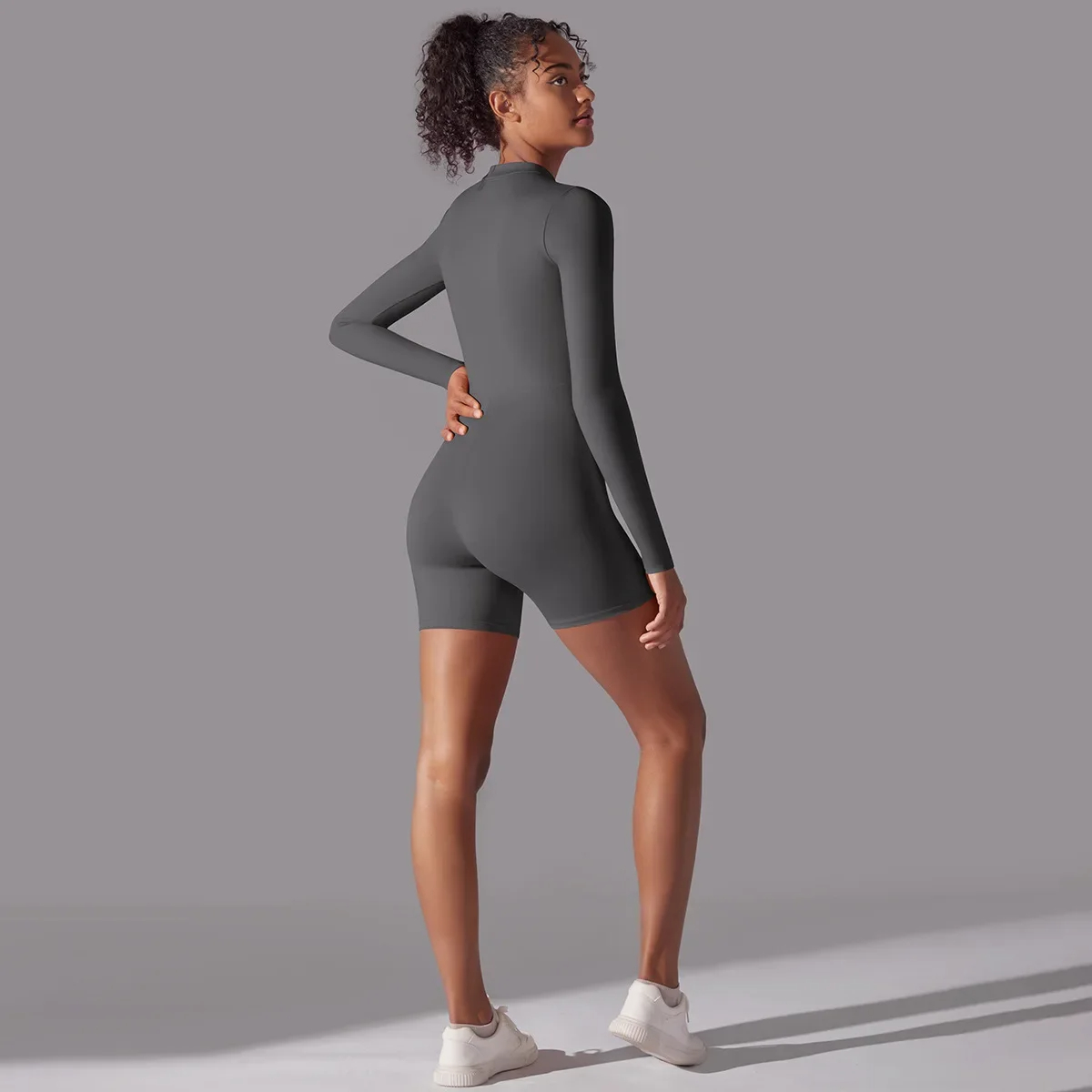 Zip-Neck Yoga Jumpsuit — product detail