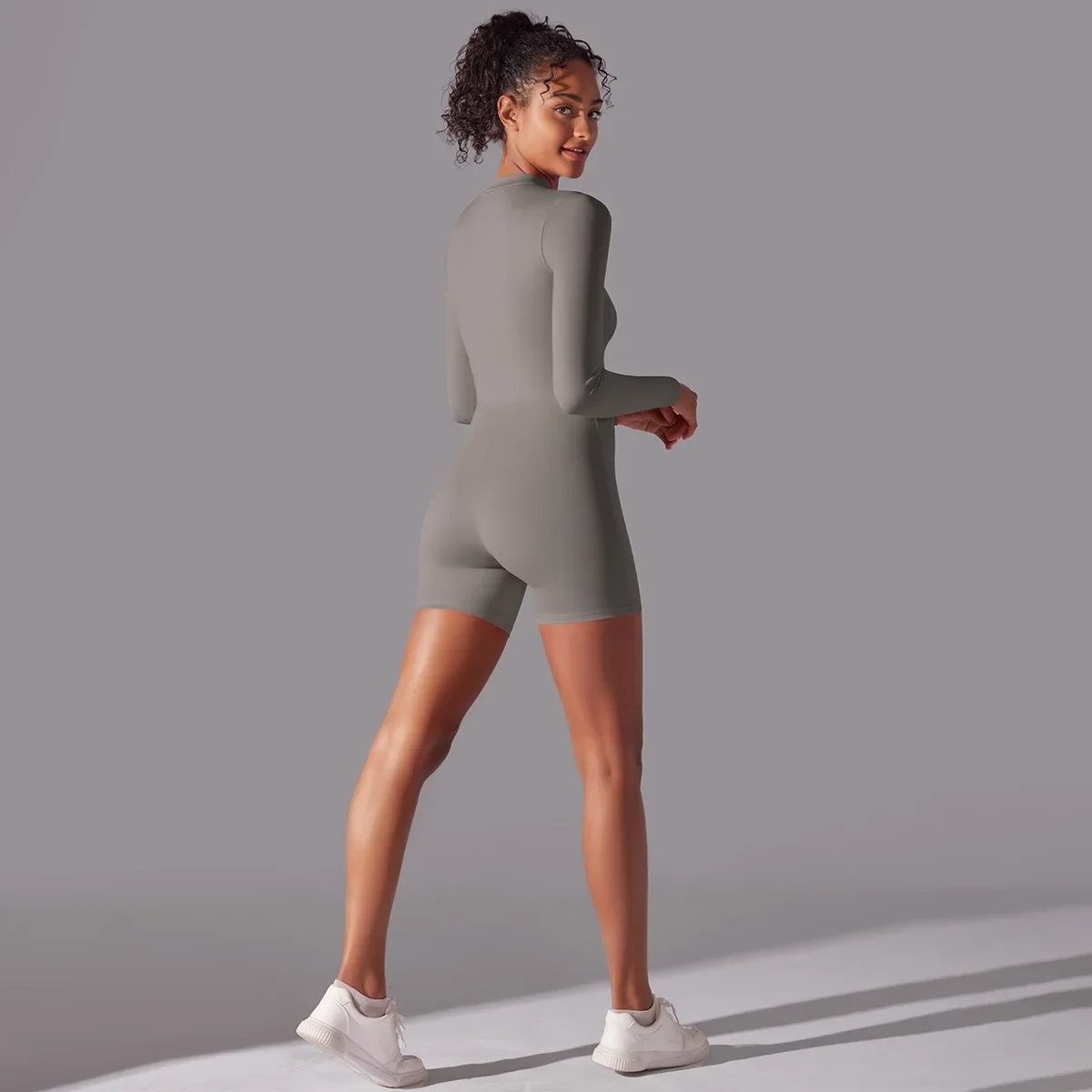Zip-Neck Yoga Jumpsuit — product detail