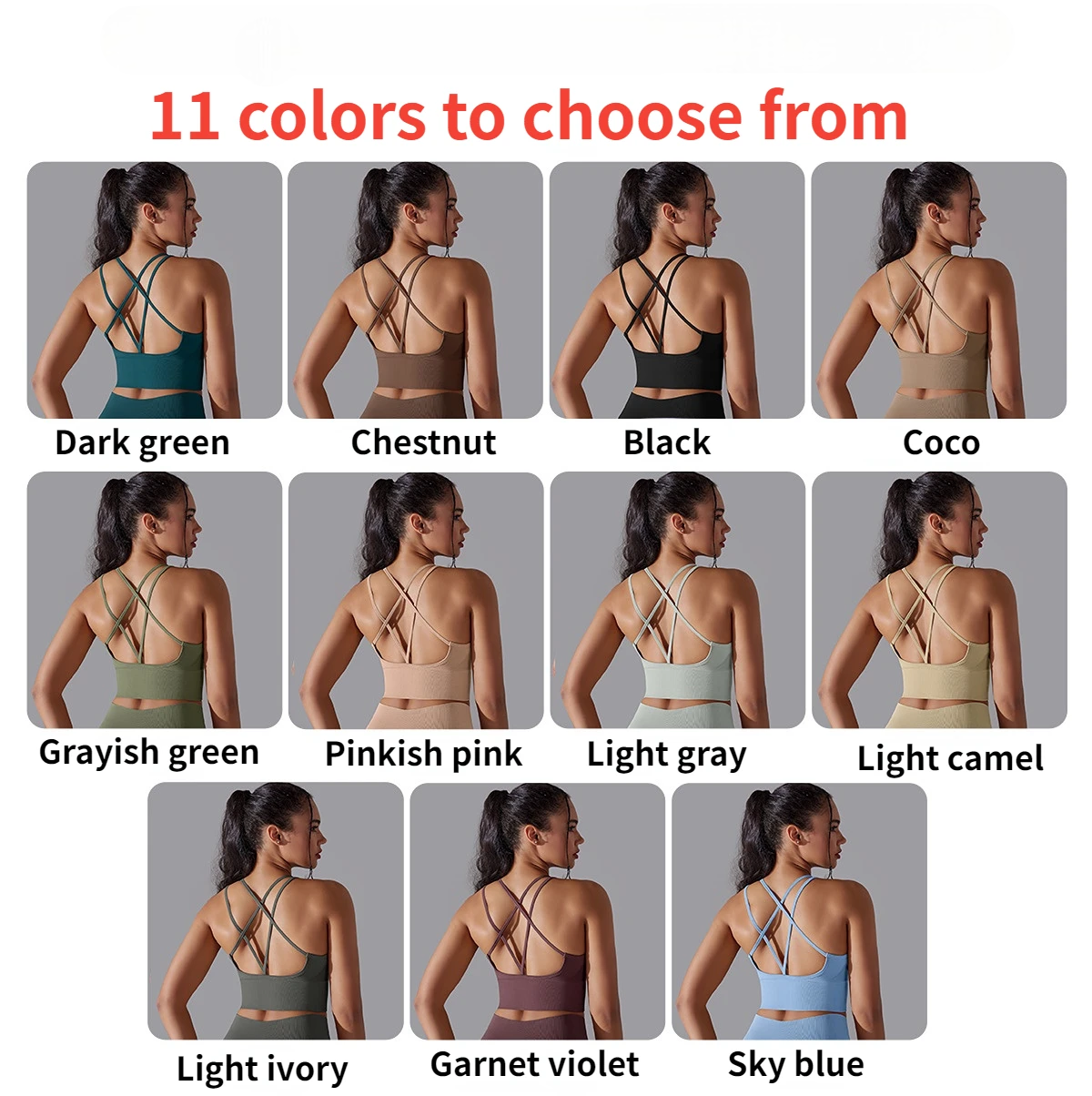 Multi-Strap Back Sports Bra — product detail