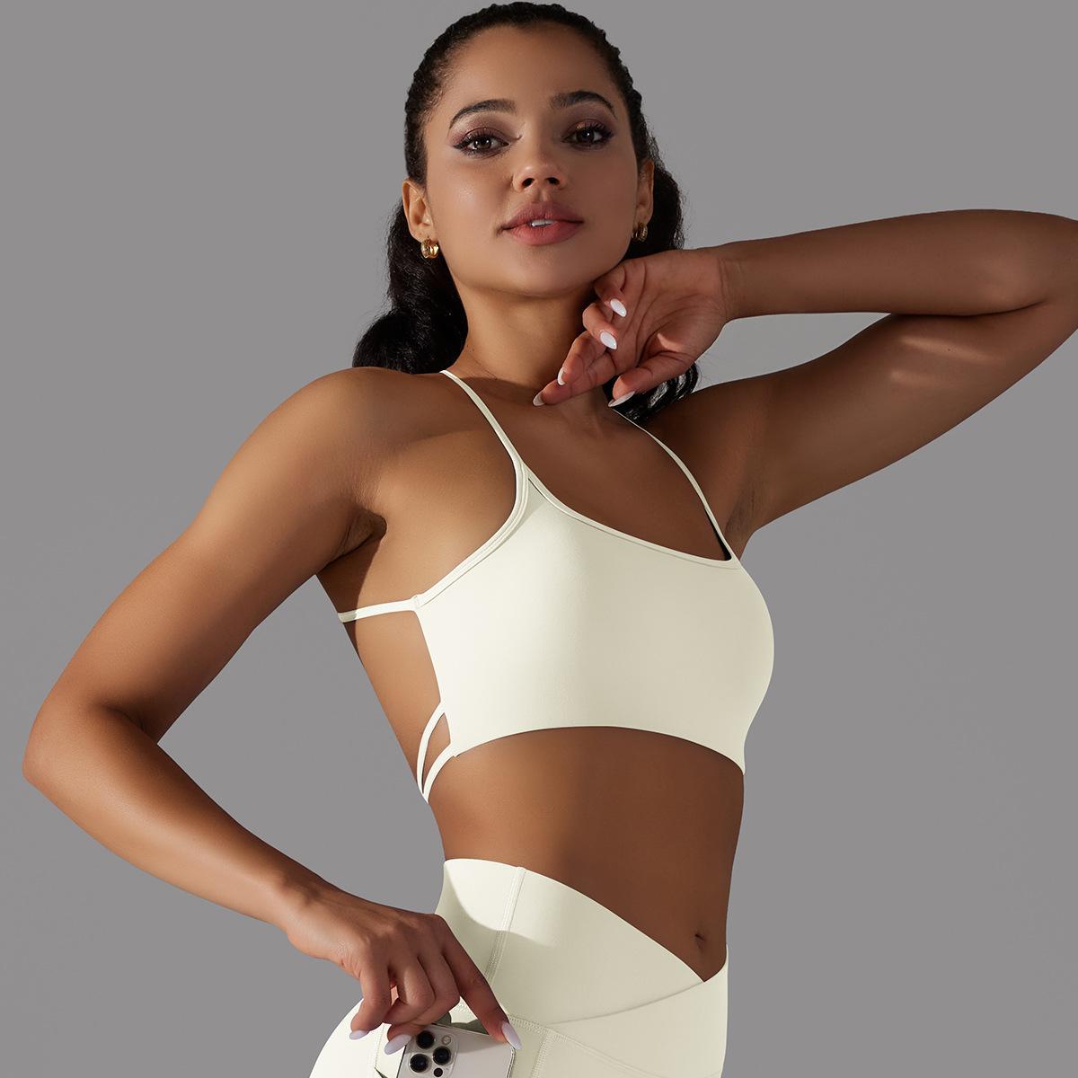 Cross-Back Tube Yoga Top — product detail