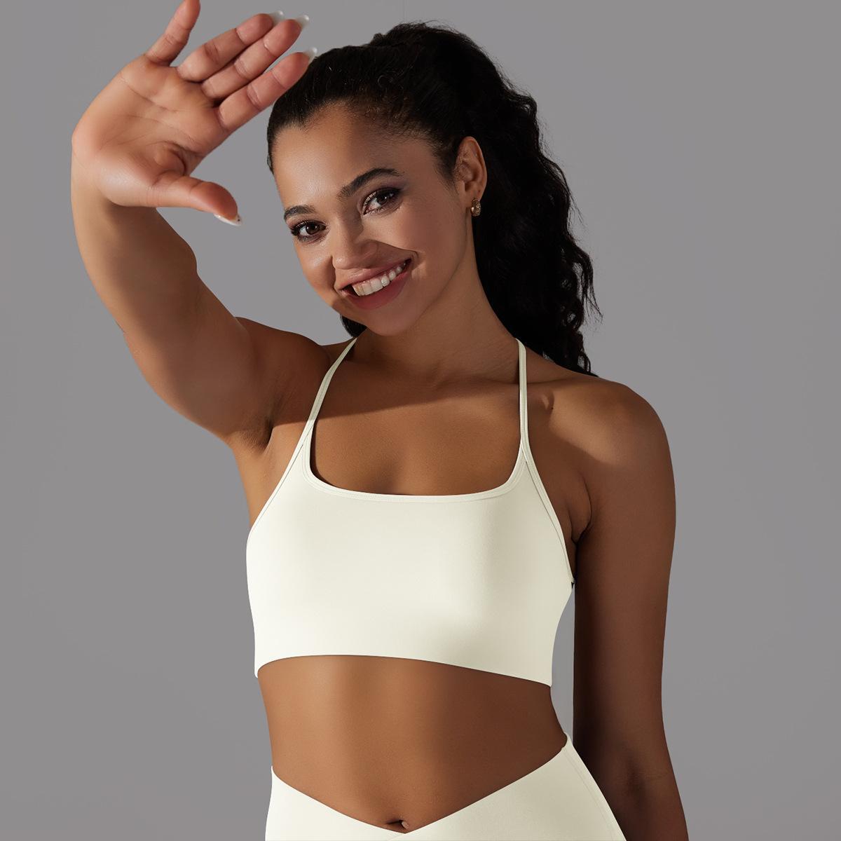 Cross-Back Tube Yoga Top — product detail