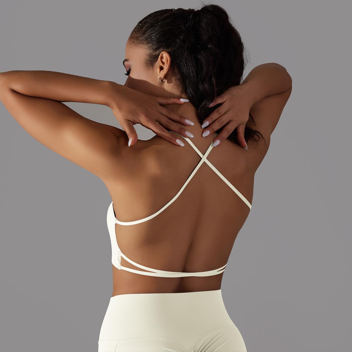 Cross-Back Tube Yoga Top — product detail