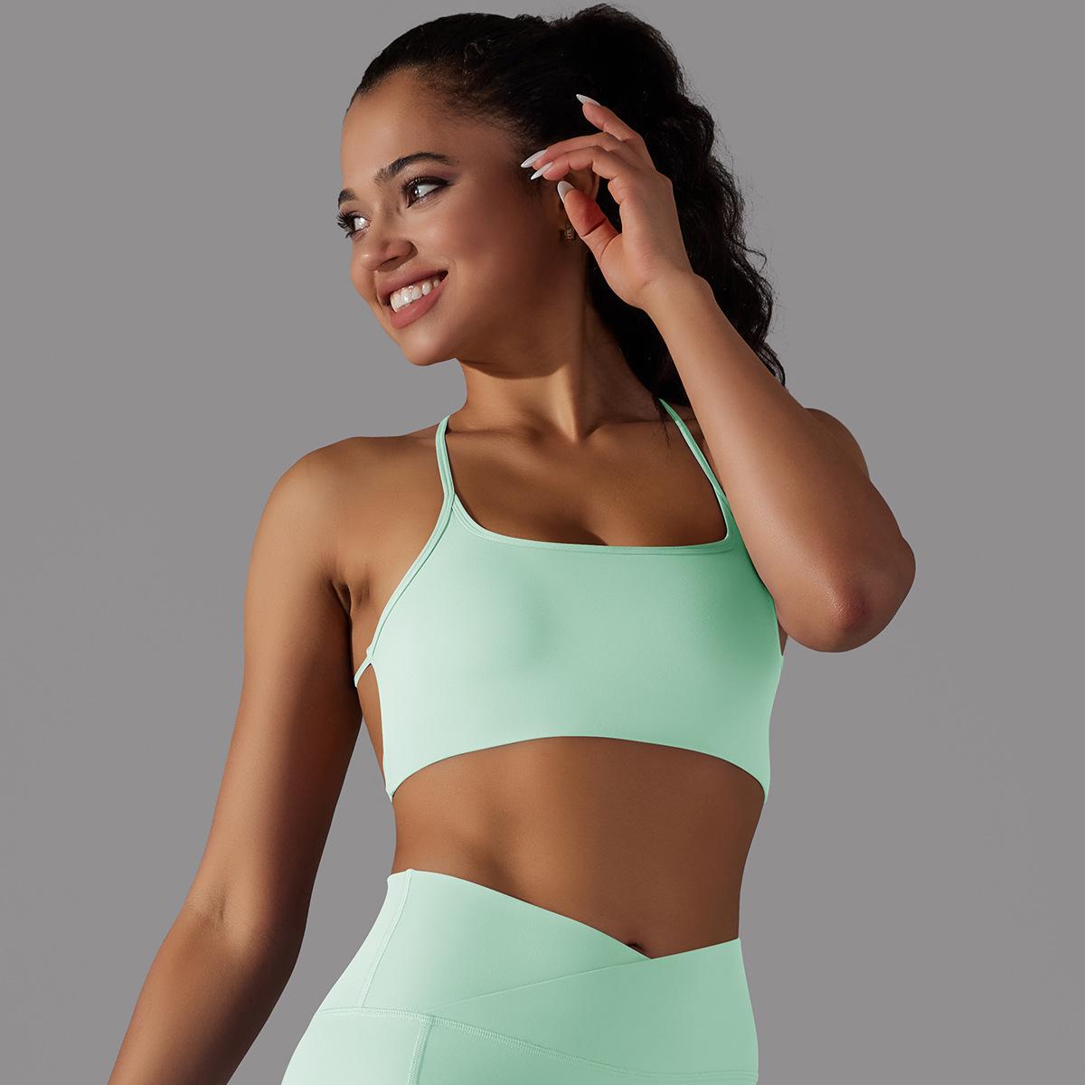 Cross-Back Tube Yoga Top — product detail