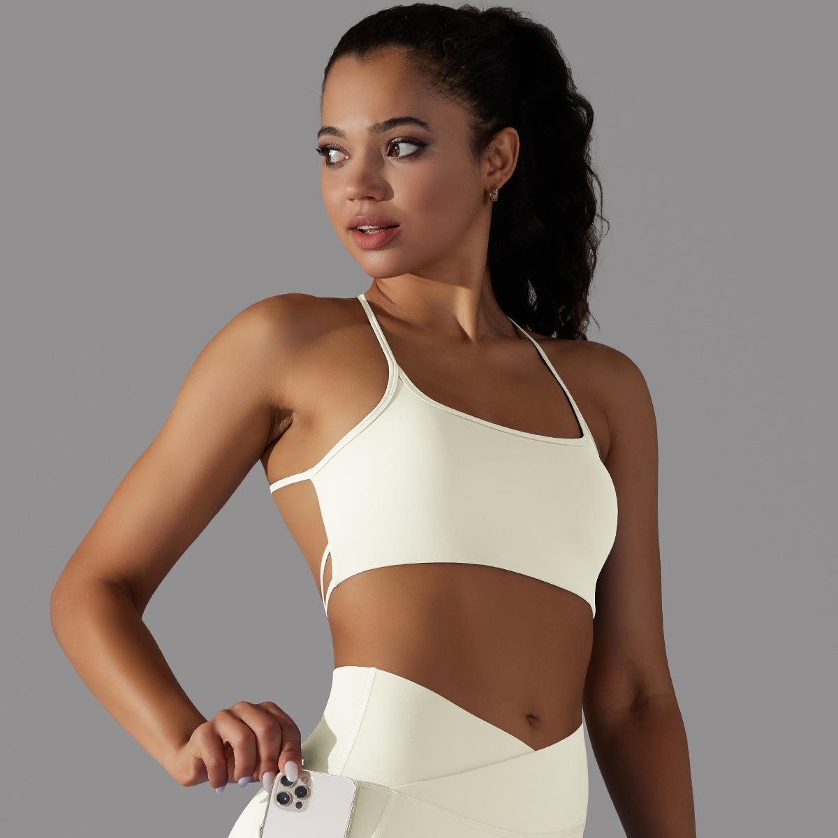 Cross-Back Tube Yoga Top — product detail
