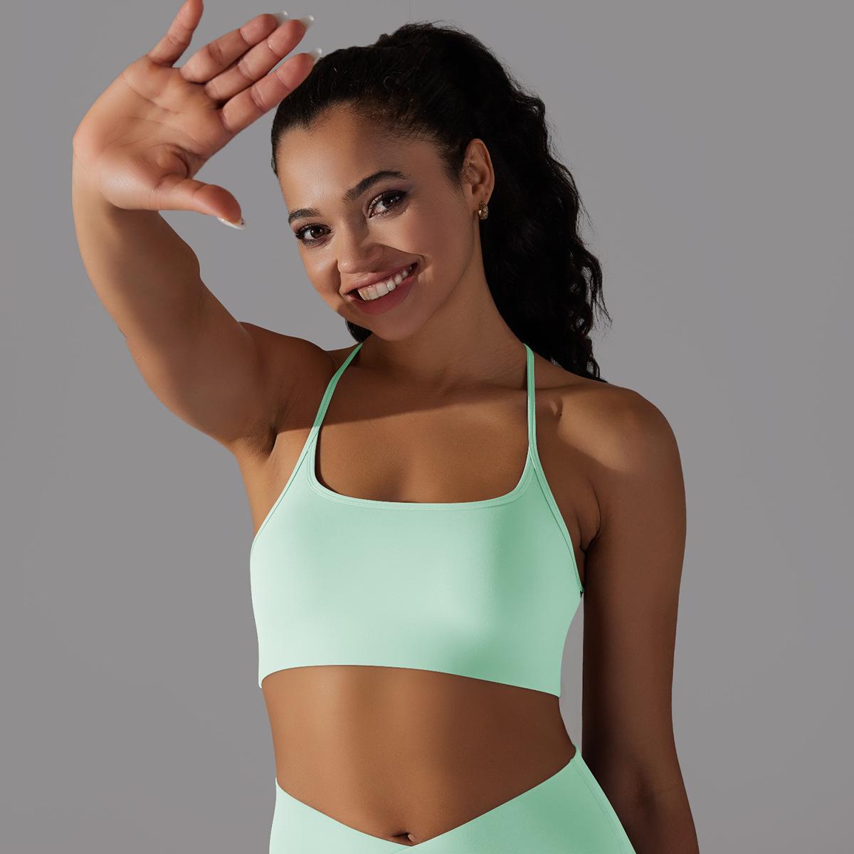Cross-Back Tube Yoga Top — product detail