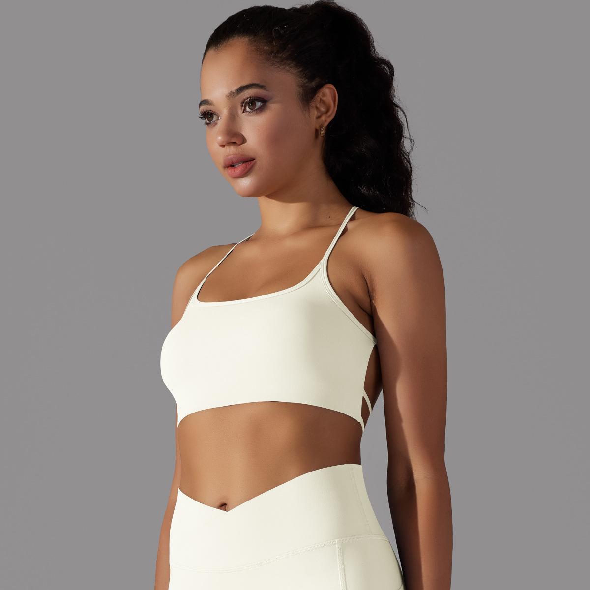 Cross-Back Tube Yoga Top — product detail