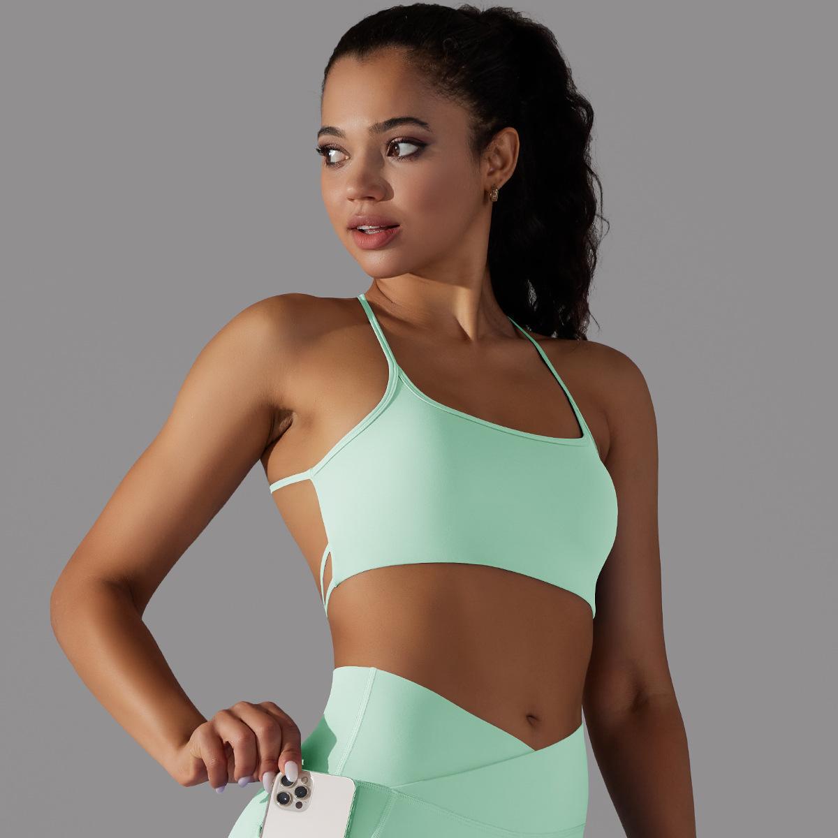 Cross-Back Tube Yoga Top — product detail