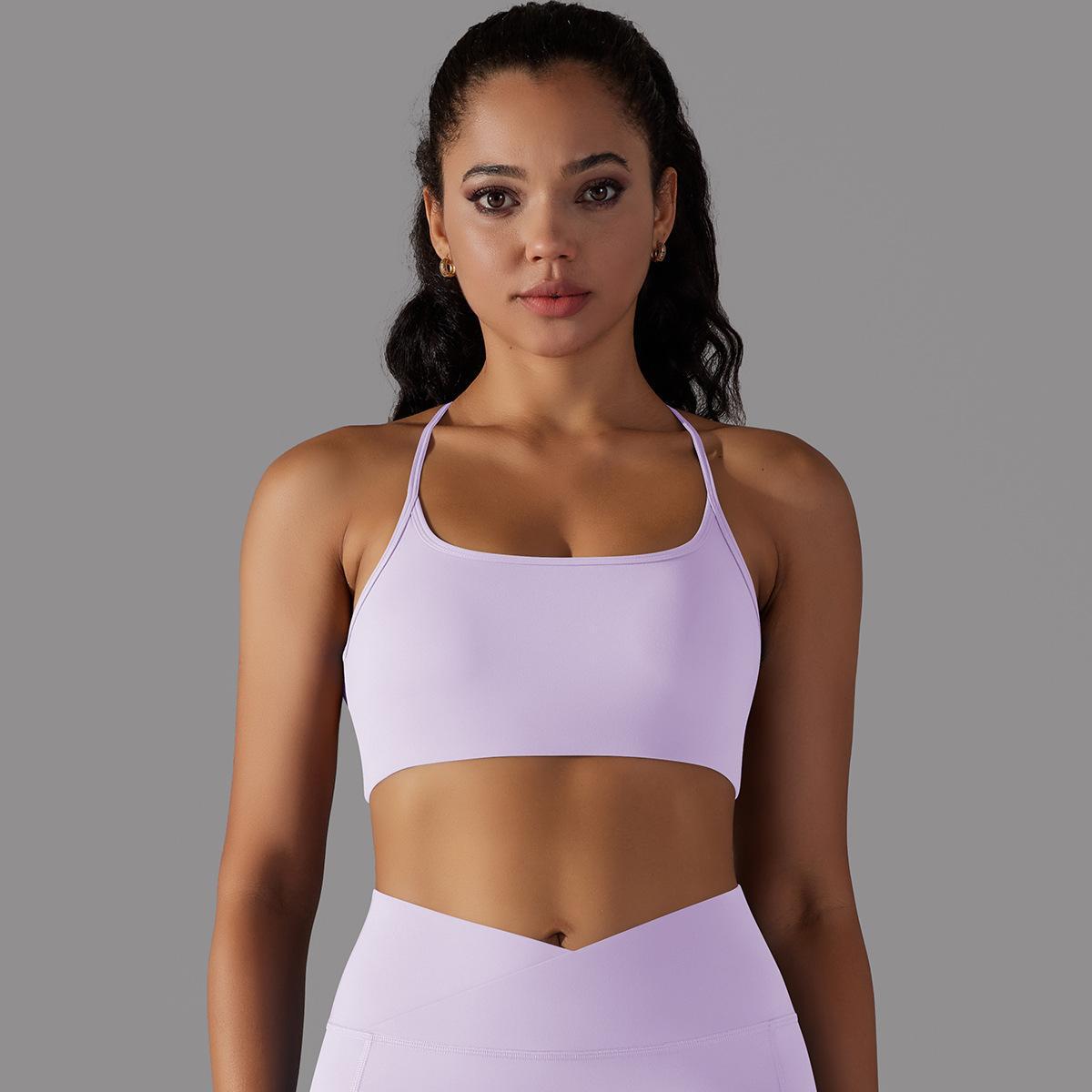 Cross-Back Tube Yoga Top — product detail