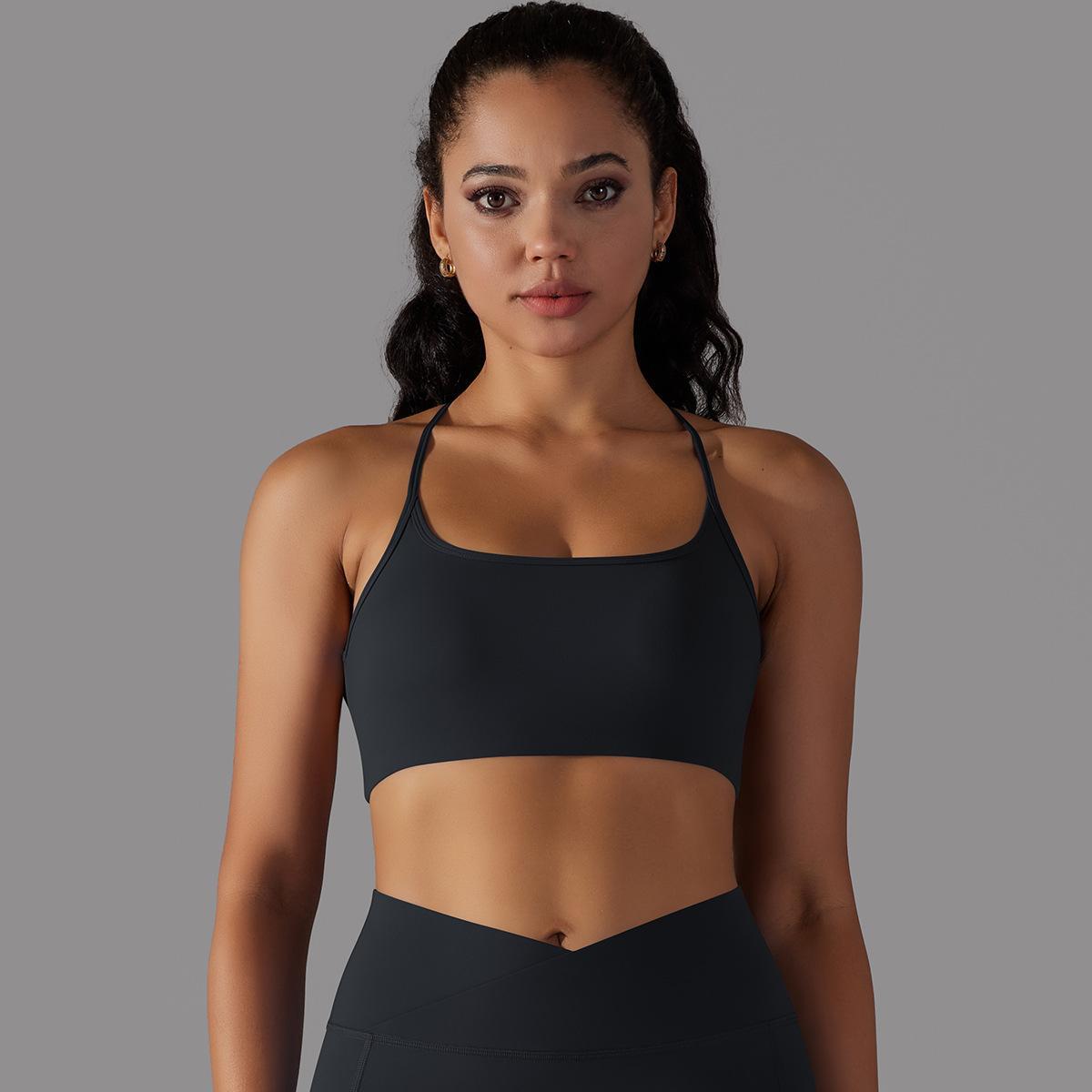 Cross-Back Tube Yoga Top — product detail