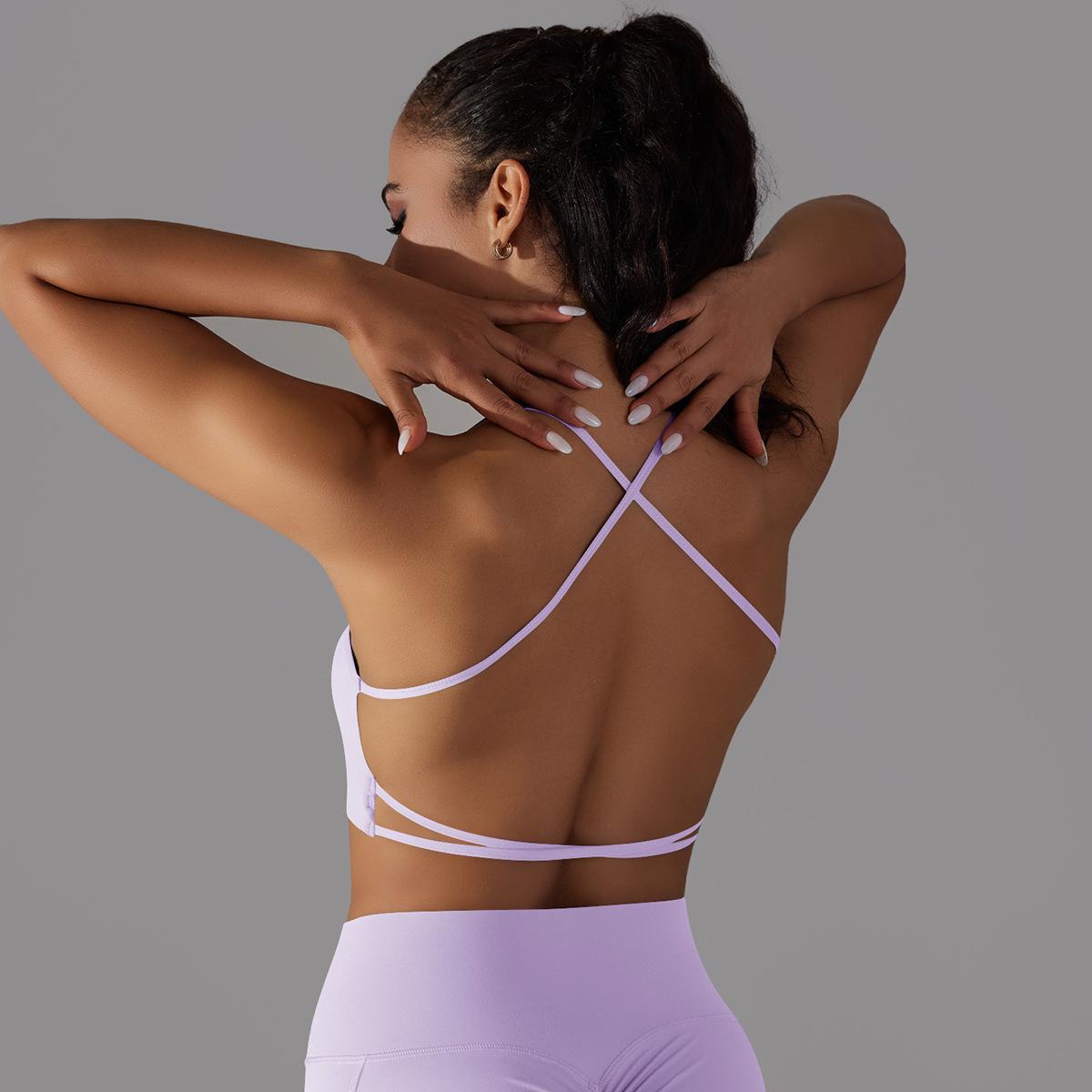 Cross-Back Tube Yoga Top — product detail