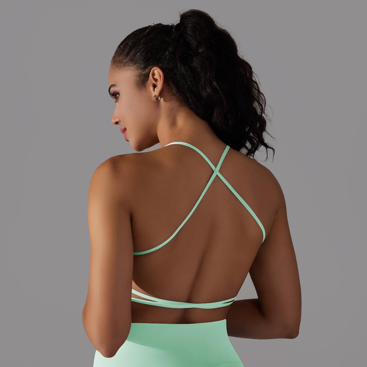 Cross-Back Tube Yoga Top — product detail