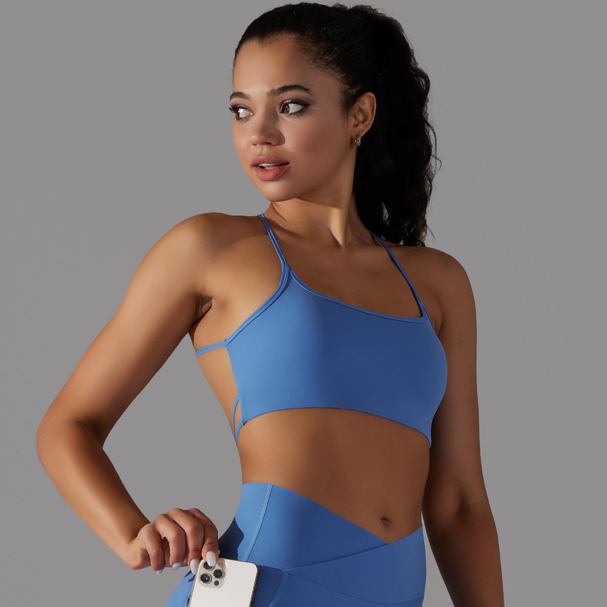 Cross-Back Tube Yoga Top — product detail