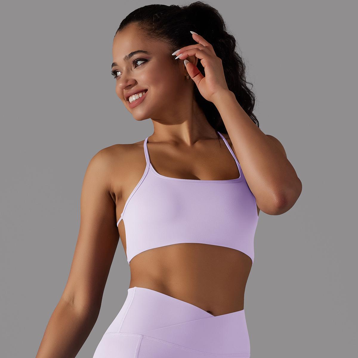 Cross-Back Tube Yoga Top — product detail