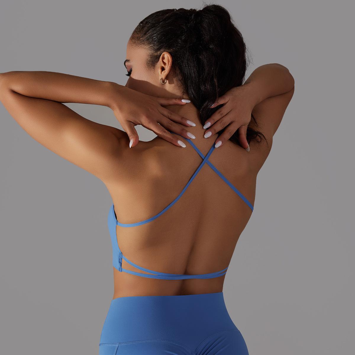 Cross-Back Tube Yoga Top — product detail
