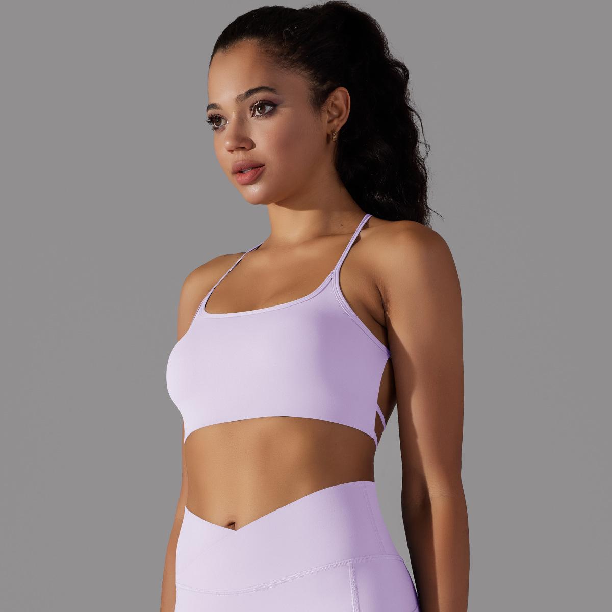 Cross-Back Tube Yoga Top — product detail