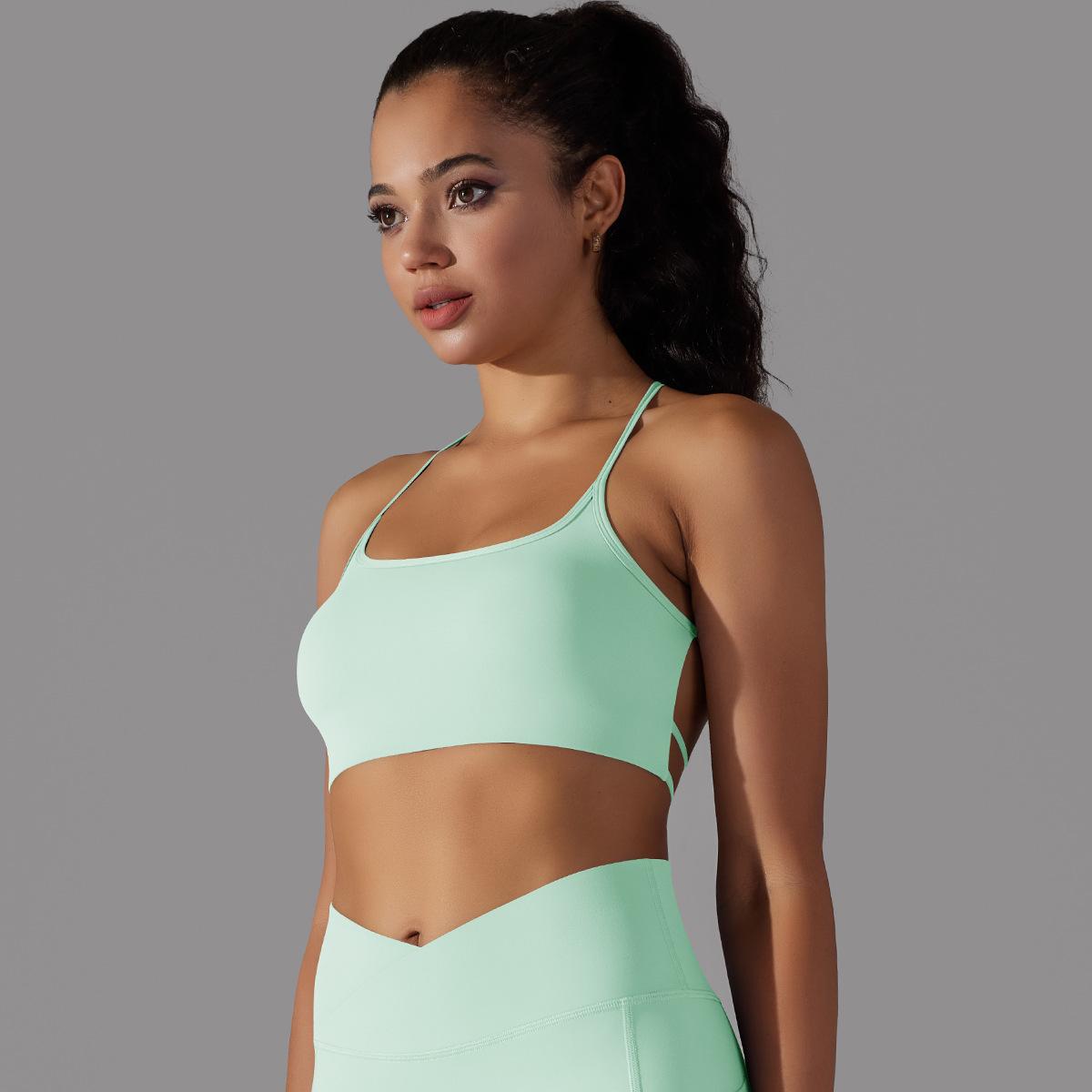 Cross-Back Tube Yoga Top — product detail