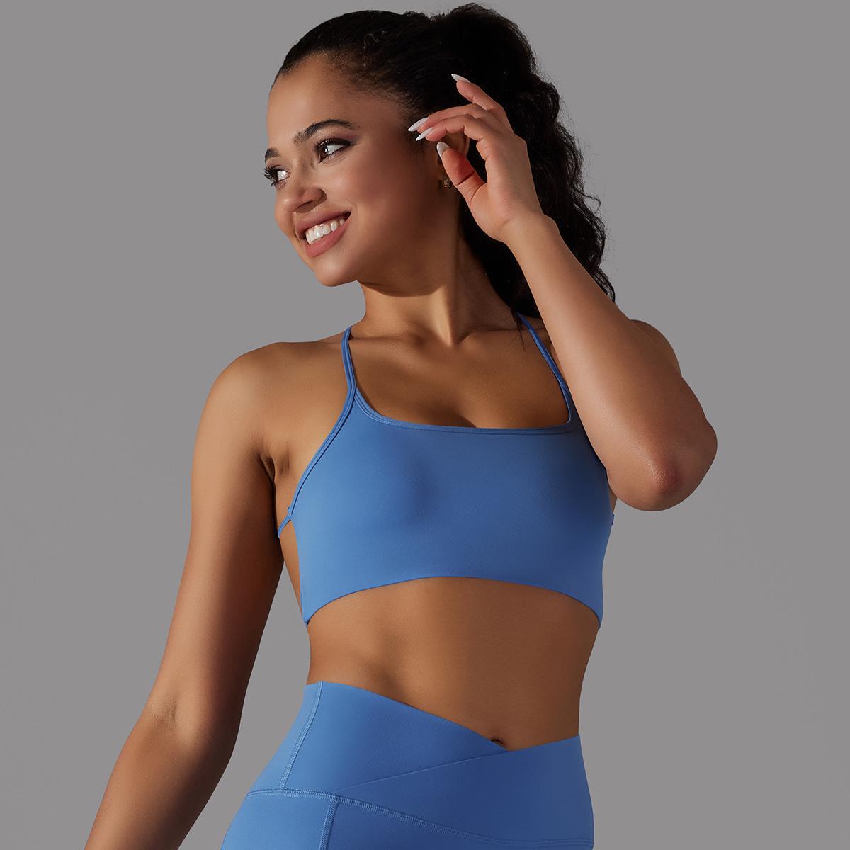 Cross-Back Tube Yoga Top — product detail