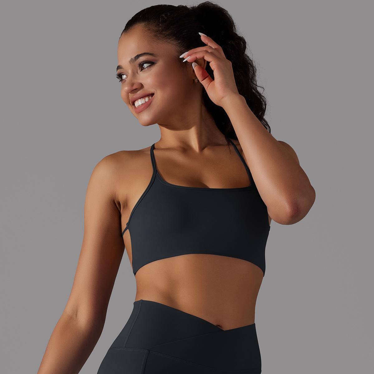Cross-Back Tube Yoga Top — product detail