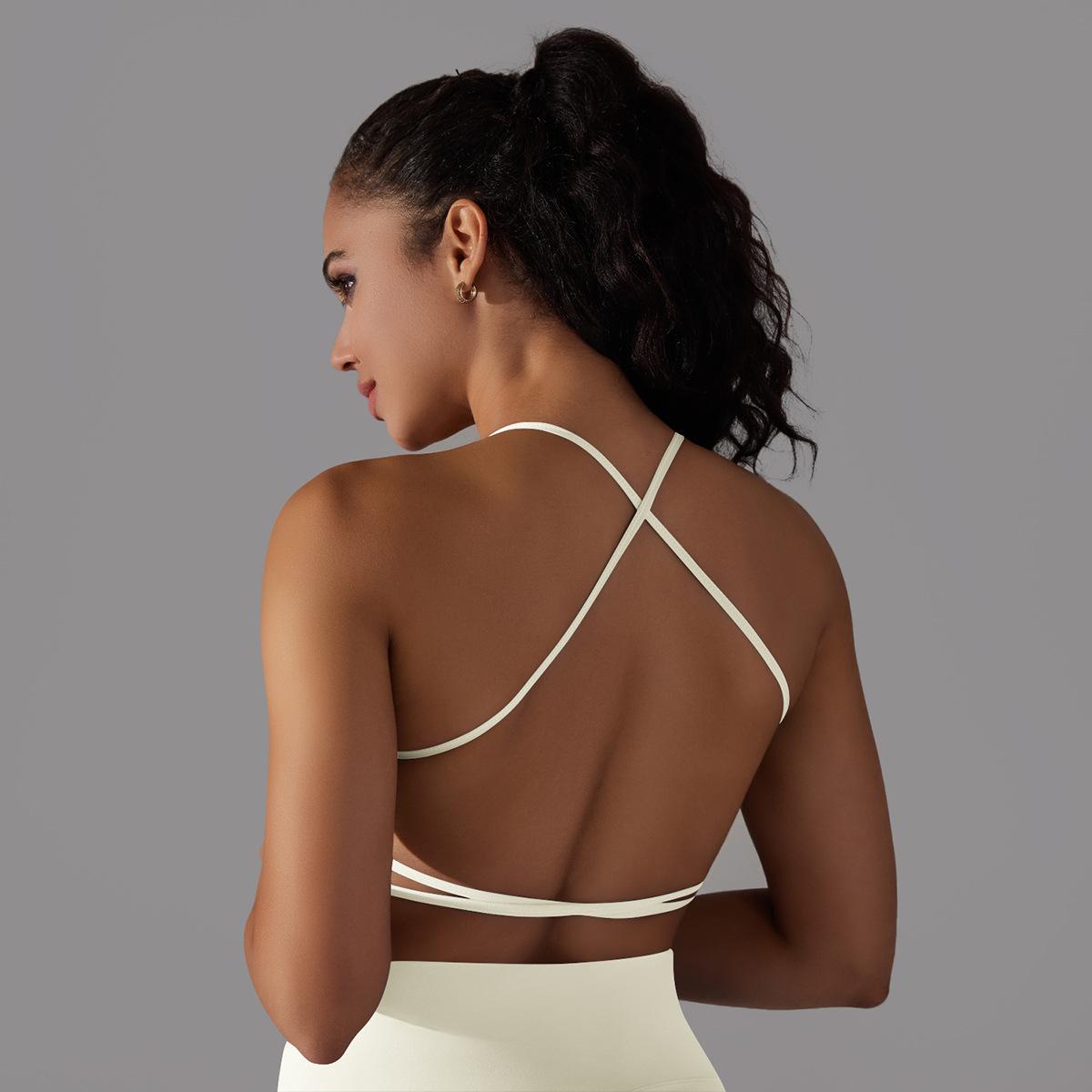Cross-Back Tube Yoga Top — product detail