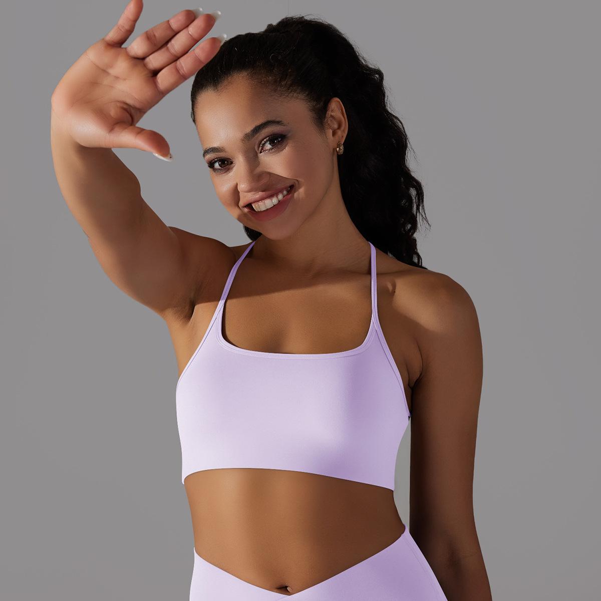 Cross-Back Tube Yoga Top — product detail