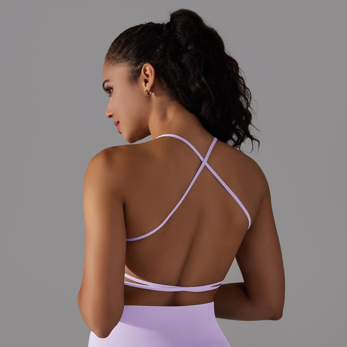 Cross-Back Tube Yoga Top — product detail