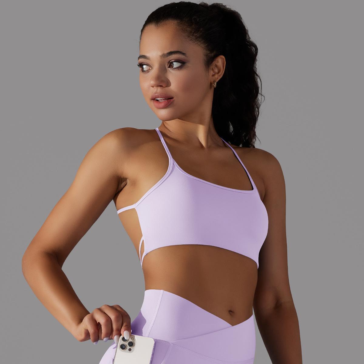 Cross-Back Tube Yoga Top — product detail