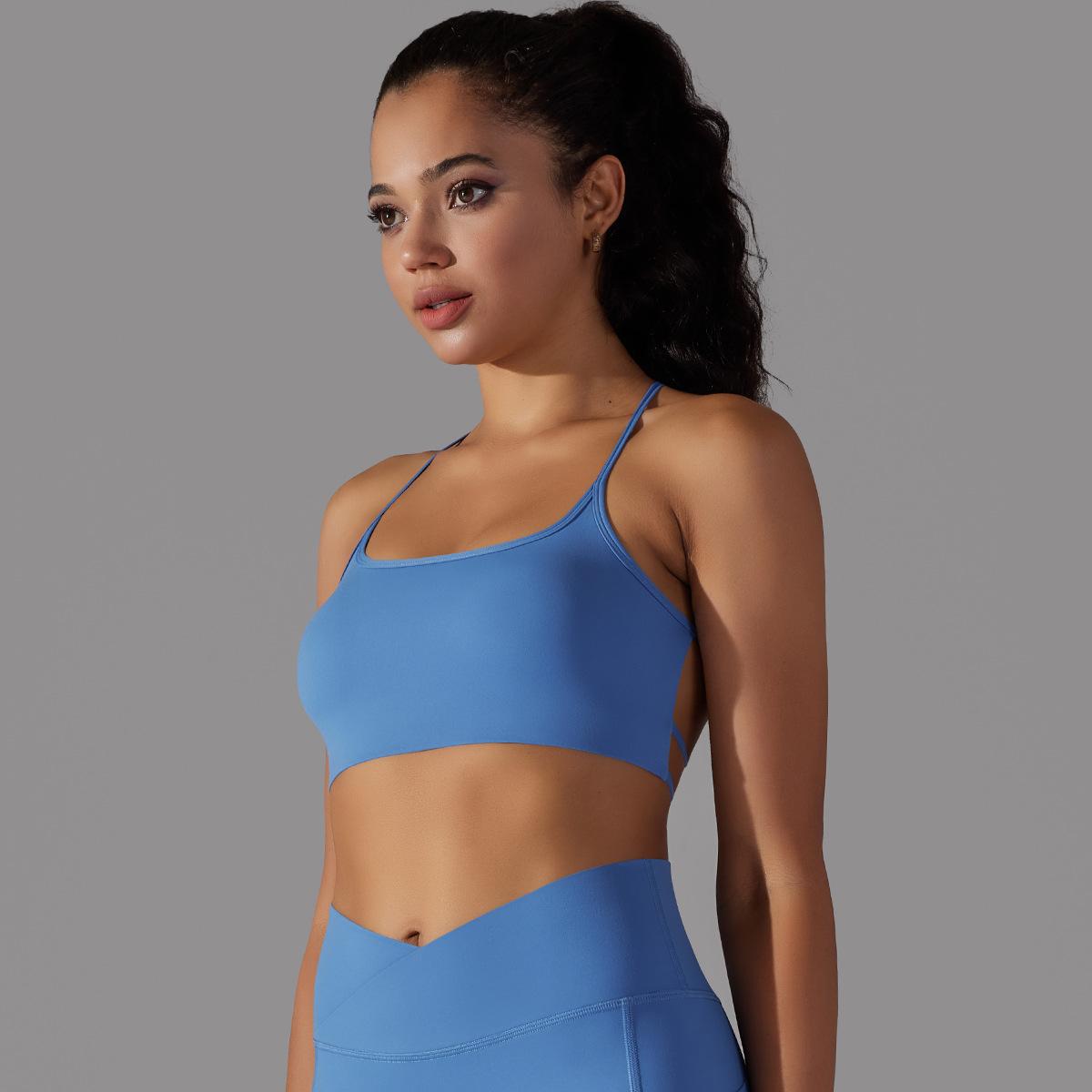 Cross-Back Tube Yoga Top — product detail